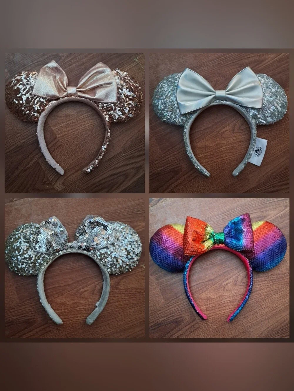 Set of 4 Disney Park Sequin Ears
